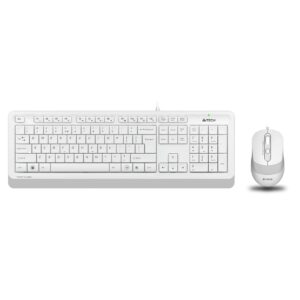 A4 TECH F1010 KABLOLU USB STANDART BEYAZ Q KLAVYE+MOUSE