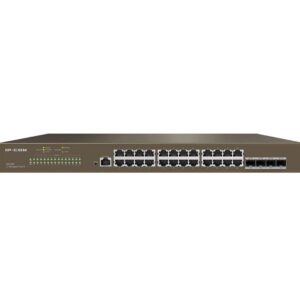 IP-COM IP-G5328F 24 PORT 10/100/1000 4 X SFP L3 YÖNETİLEBİLİR RACK MOUNT SWITCH METAL KASA