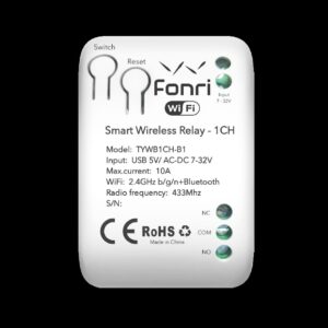 FONRİ WF3-TM4-0201-02 WIFI KABLOSUZ AKILLI RÖLE - TEK KANAL