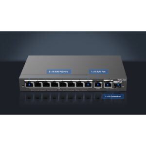 RUIJIE REYEE RG-ES210GS-P 8 PORT 10/100/1000 8 PORT POE 1XGE UPLINK 1 X SFP 120W RUJIE CLOUD YONETILEBILIR DESKTOP SWITC