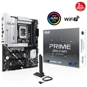 ASUS PRIME Z890-P WIFI 4x DDR5 DP/HDMI 4x M.2 1x 2.5GLAN/WIFI7/BT USB4 1851P ANAKART