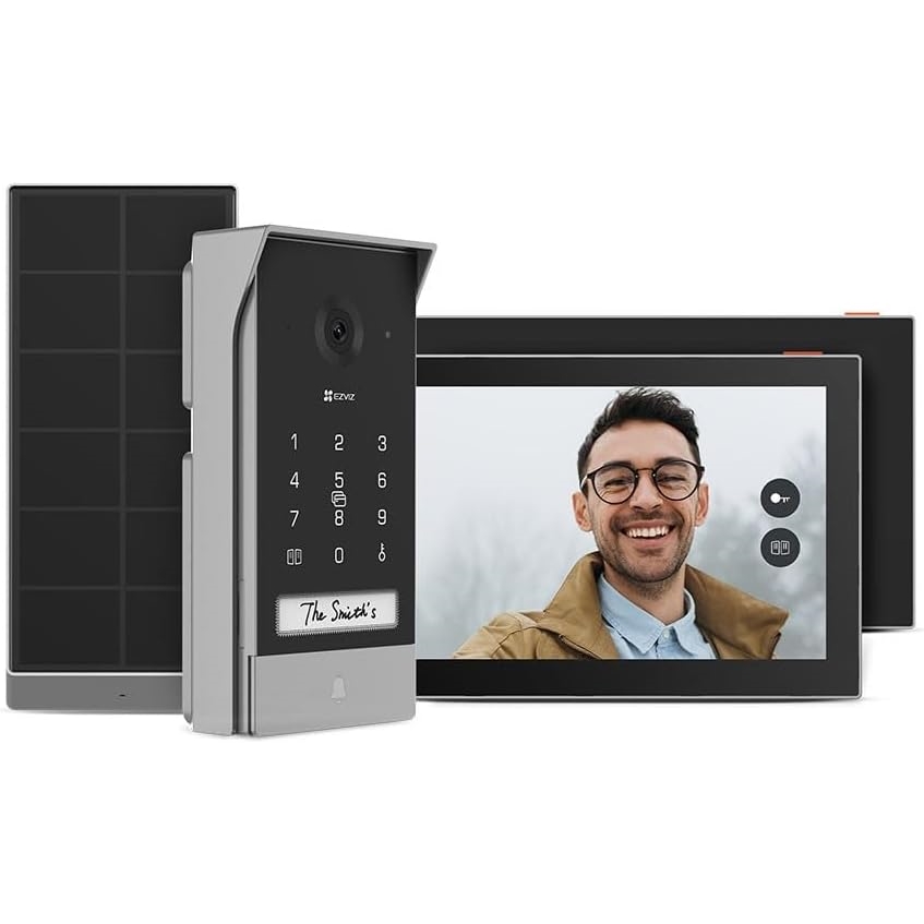 EZVIZ CS-EP7 KABLOSUZ SOLAR+SMART 2K GÖRÜNTÜLÜ MONİTÖRLÜ KAPI ZİLİ