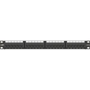 AGER AC-611-24E 8P8C,LSA,ALTIN KONTAK 24 PORT CAT6 DOLU 1U ZIRHSIZ PATCH PANEL