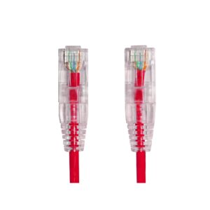 AGER AC-602-0015 15CM UTP SLIM CAT6 PATCH KABLO KIRMIZI Cu, LSZH AWG 28
