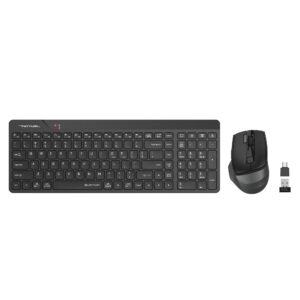 A4 TECH FG2400 AIR2 KABLOSUZ MULTİMEDYA SİYAH SESSİZ Q KLAVYE+MOUSE